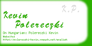 kevin polereczki business card